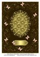 Swirly Flowers & Butterflies Various Occasions Blank Card