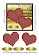 Two Hearts Valentine/ Anniversary/ Wedding Square Card 3