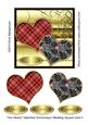 Two Hearts Valentine/ Anniversary/ Wedding Square Card 4