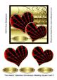 Two Hearts Valentine/ Anniversary/ Wedding Square Card 6