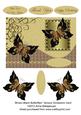 Brown-black Butterflies Various Occasions Card