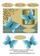 Cyan Butterflies Various Occasions Card