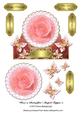 Rose & Butterflies Shaped Topper 5
