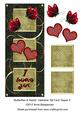 Butterflies & Hearts Valentine Tall Card Topper 4