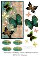Butterflies Birthday/ Easter/ Thank You Card 2