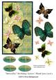 Butterflies Birthday/ Easter/ Thank You Card 3