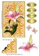 Lily & Two Butterflies Easter/ Sympathy Topper 2