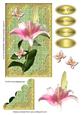 Lily & Two Butterflies Easter/ Sympathy Topper 3