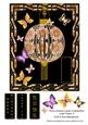 Floral Chinese Lantern & Butterflies Large Topper 3