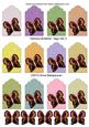 Zartonq Butterfly Tags Set 3