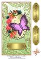 Tall Topper with Floral Frame & Butterfly 3