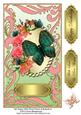Tall Topper with Floral Frame & Butterfly 8