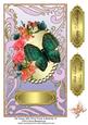 Tall Topper with Floral Frame & Butterfly 10