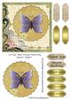 Lovely Blue-purple Butterfly Square Topper