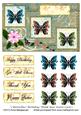 3 Butterflies Birthday/ Thank You/ Easter Card 3