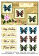 3 Butterflies Birthday/ Thank You/ Easter Card 4
