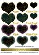 Scalloped Hearts with Swirly Flower Set 2