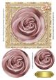 Rose in a Round & Square Frames Pyramid Card 2