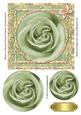 Rose in a Round & Square Frames Pyramid Card 4