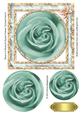 Rose in a Round & Square Frames Pyramid Card 5