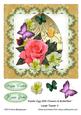 Easter Egg with Flowers & Butterflies Large Topper 4