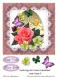 Easter Egg with Flowers & Butterflies Large Topper 5