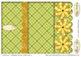 3 Flowers Scalloped Letter Fold Card 3