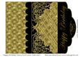 Happy Birthday Fancy Swirls Letter Fold Card 2