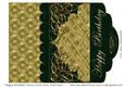 Happy Birthday Fancy Swirls Letter Fold Card 5