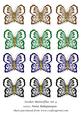 Sticker Butterflies Set 4