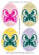 Easter Eggs with Butterfly Toppers Set 3