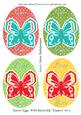 Easter Eggs with Butterfly Toppers Set 5