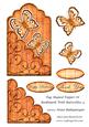 Tag Shaped Topper or Bookmark with Butterflies 4