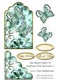 Tag Shaped Topper or Bookmark with Butterflies 5