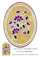 Cute Flowers Oval Topper & Tag 3