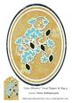 Cute Flowers Oval Topper & Tag 4
