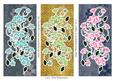 Large Floral Bookmarks or Toppers Set 4