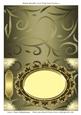 Blank Metallic Card with Oval Frame 4