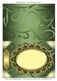 Blank Metallic Card with Oval Frame 5