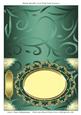 Blank Metallic Card with Oval Frame 6