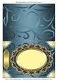 Blank Metallic Card with Oval Frame 7
