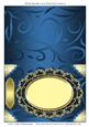 Blank Metallic Card with Oval Frame 8