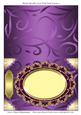 Blank Metallic Card with Oval Frame 9