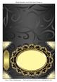 Blank Metallic Card with Oval Frame 10