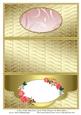 Letter Fold Aperture Card with Flowers & Butterflies 2