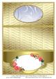 Letter Fold Aperture Card with Flowers & Butterflies 6