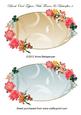 Blank Oval Toppers with Flowers & Butterflies 4
