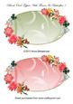 Blank Oval Toppers with Flowers & Butterflies 5