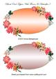 Blank Oval Toppers with Flowers & Butterflies 7