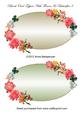 Blank Oval Toppers with Flowers & Butterflies 8